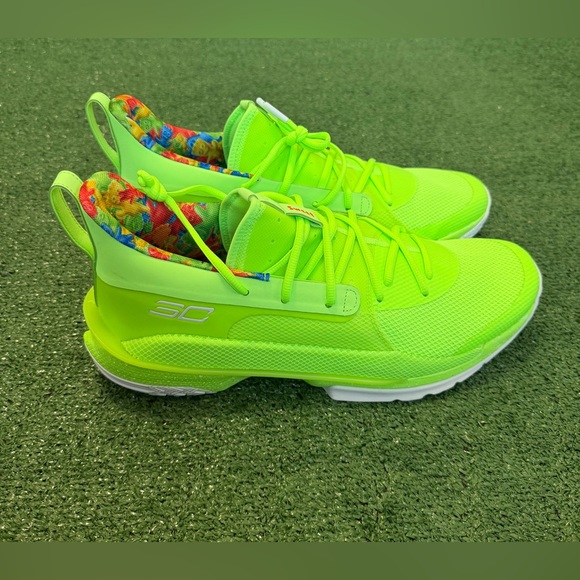 Under Armour Other - Under Armour Curry 7 “Sour Patch” 3021258-302 Men Size 14